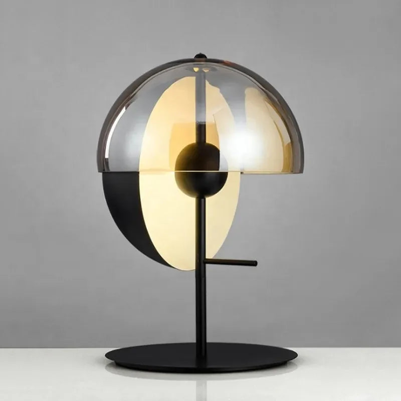DecorBites™ Glass Table Lamp: Postmodern Nordic Luxury Design for Bedroom, Living Room, or Study