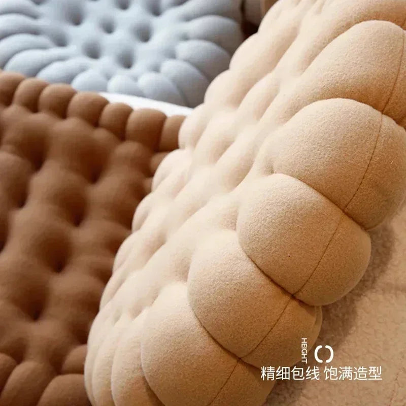 DecorBites™ Biscuit Sofa Cushion: Soft Chair Seat Cushion for Home Decor and Living Room