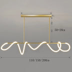 Modern Linear Brushed Stainless Pendant Light