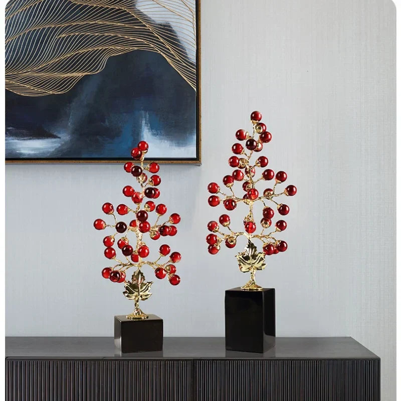 DecorBites™ Grape Vine Metal Sculpture Handicraft Home Decor Figurine