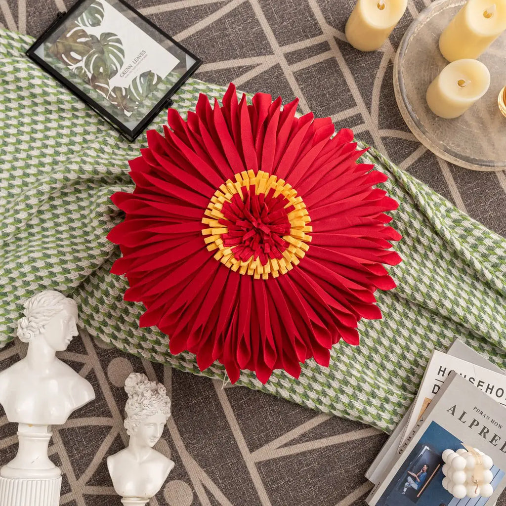 DecorBites™ Handmade Flower Cushion Cover - Light Luxury Decorative Pillows