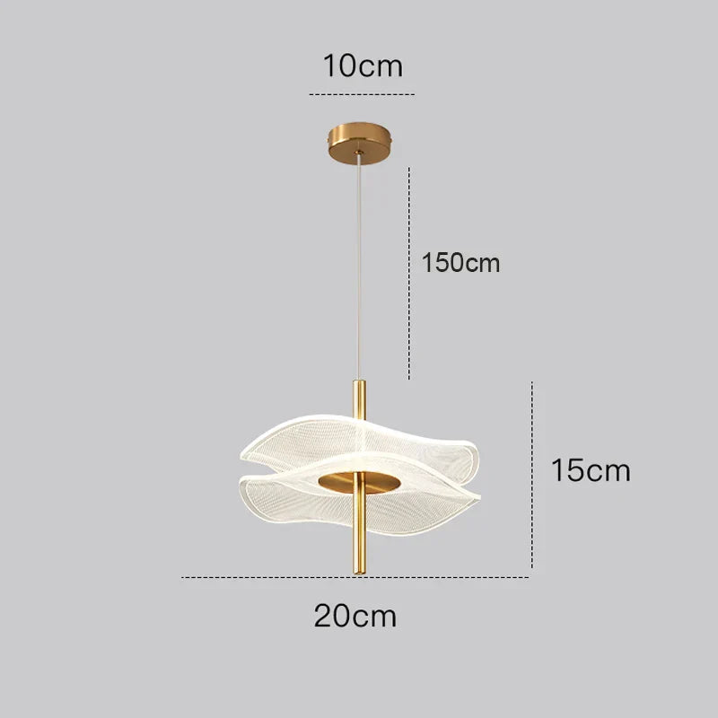 مصباح تعليق LED من DecorBites™ - مصباح إضاءة داخلي بتصميم نورديك لديكور المنزل