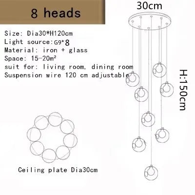 ثريا DecorBites™ LED: إضاءة عصرية لمناطق المعيشة والطعام والدرج