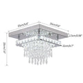 DecorBites™ Crystal LED Flush Mount Ceiling Light for Kitchen Hallway - Modern Chandelier Fixture