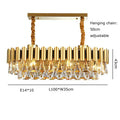 مصابيح ثريا كريستال ذهبية DecorBites™ LED كلاسيكية نورديك لغرفة المعيشة لامباراس