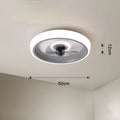 DecorBites™ 50CM Ceiling Fan Light with Invisible Blades, Silent Operation for Bedroom, Living Room