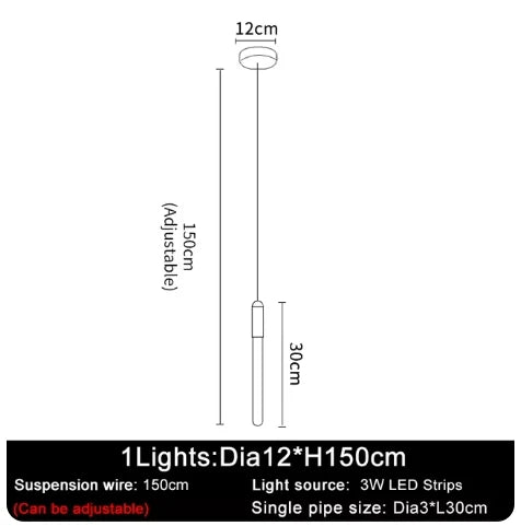 DecorBites™ ثريا LED: مصباح سقف متدلي عصري للدرج والمطبخ لتزيين المنزل