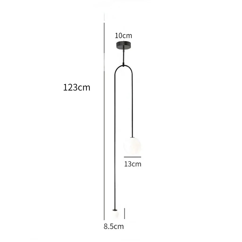 DecorBites™ Double Head Glass Ball Pendant Lights for Hotel Bedroom and Bathroom