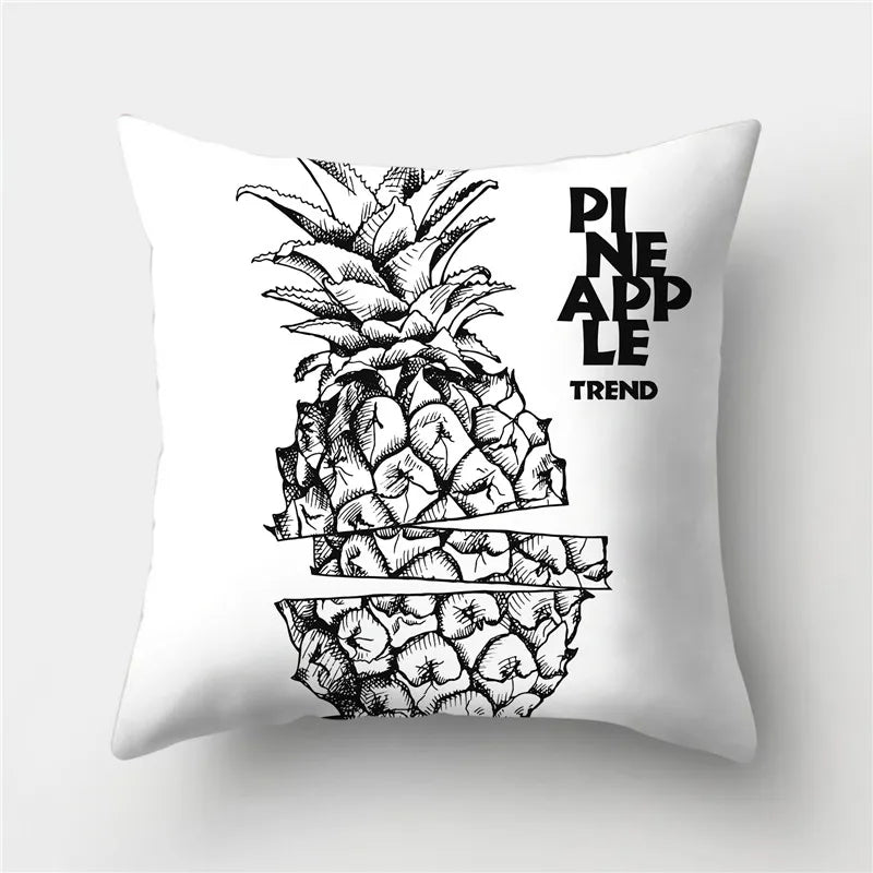 DecorBites™ Geometric Stripes Pillowcase 45x45cm Polyester Cushion Cover for Living Room