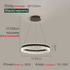Modern White Ring LED Pendant Light