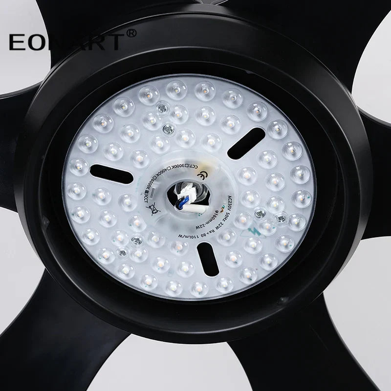 DecorBites™ 66" Plastic Blade Ceiling Fan with LED Light and Remote Control