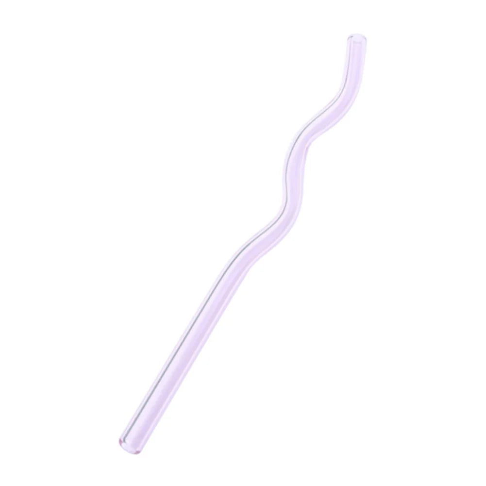 DecorBites™ Glass Straws Set - Eco-Friendly Reusable Colorful Drinking Tubes