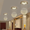DecorBites™ ثريا سقف كرة كريستال: وحدة إضاءة LED أنيقة لديكور المنزل