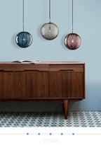 Nordic White Glass Globe Pendant Light