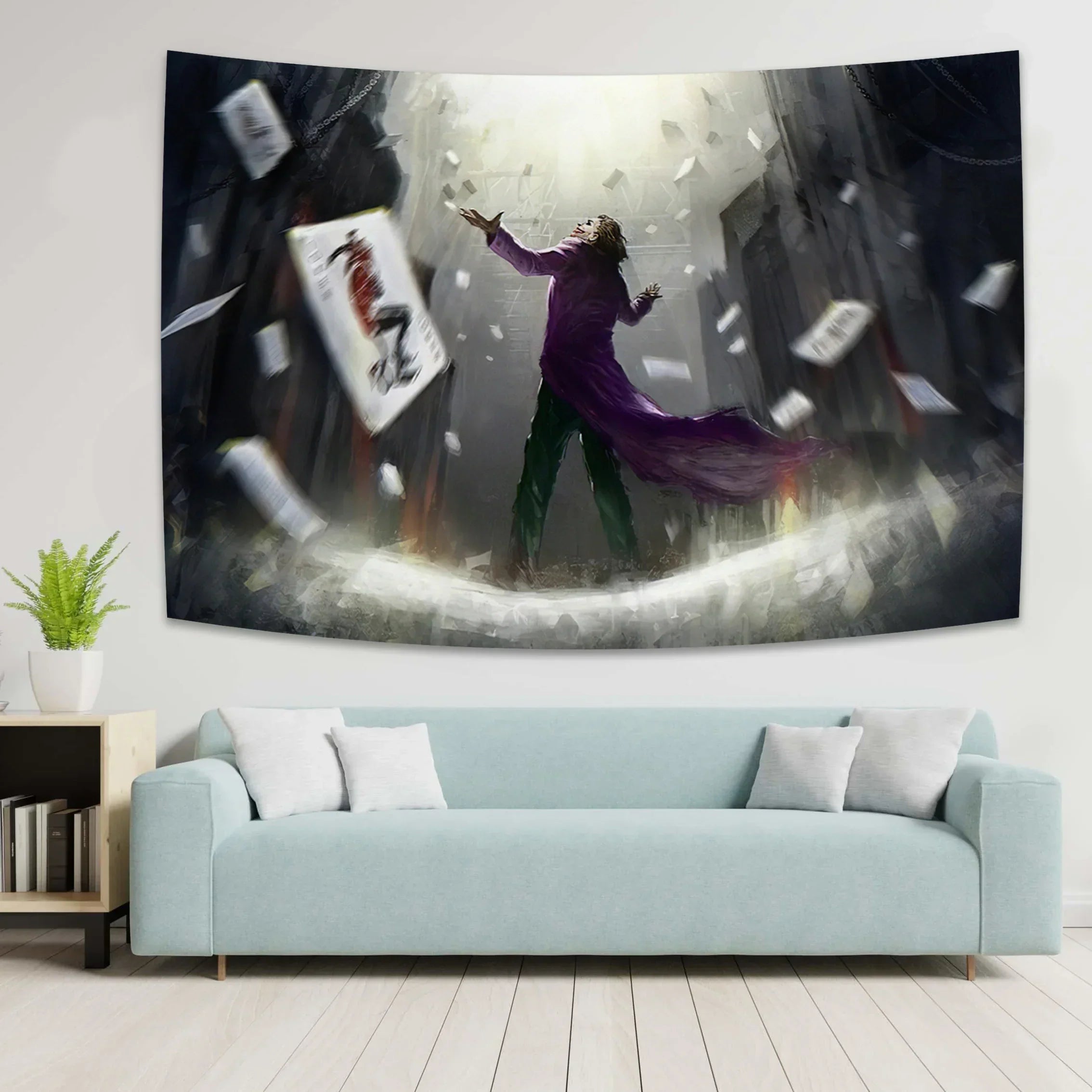 DecorBites™ Joker Tapestry: Tarot Card Hippie Wall Art, Artist House Decoration