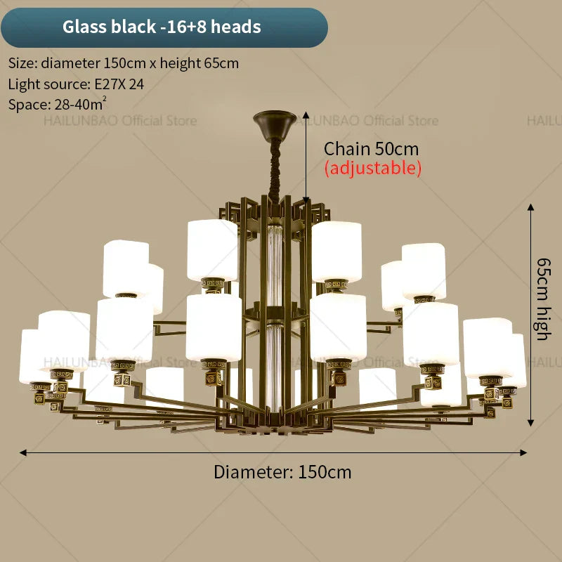 2024 New Duplex Villa Chandelier: DecorBites™ High Jump Floor Hollow Lamps Lighting