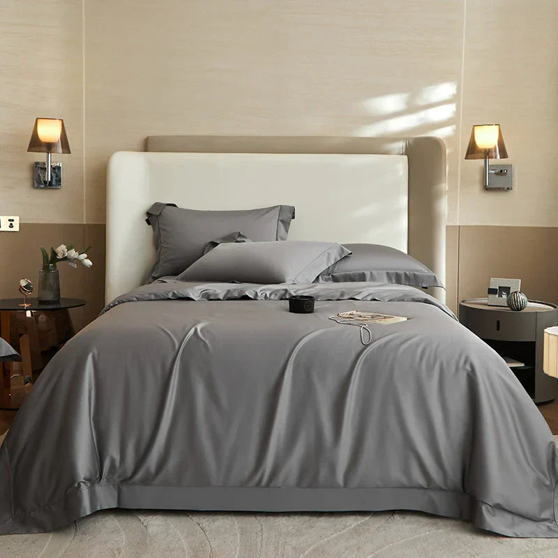 DecorBites™ 1400TC Pima Cotton Cozy Bedding Set: Soft, Breathable, Queen King Size Duvet Cover, Sheet, Pillowcases