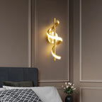 Modern Copper Pendant Light in Black and Gold