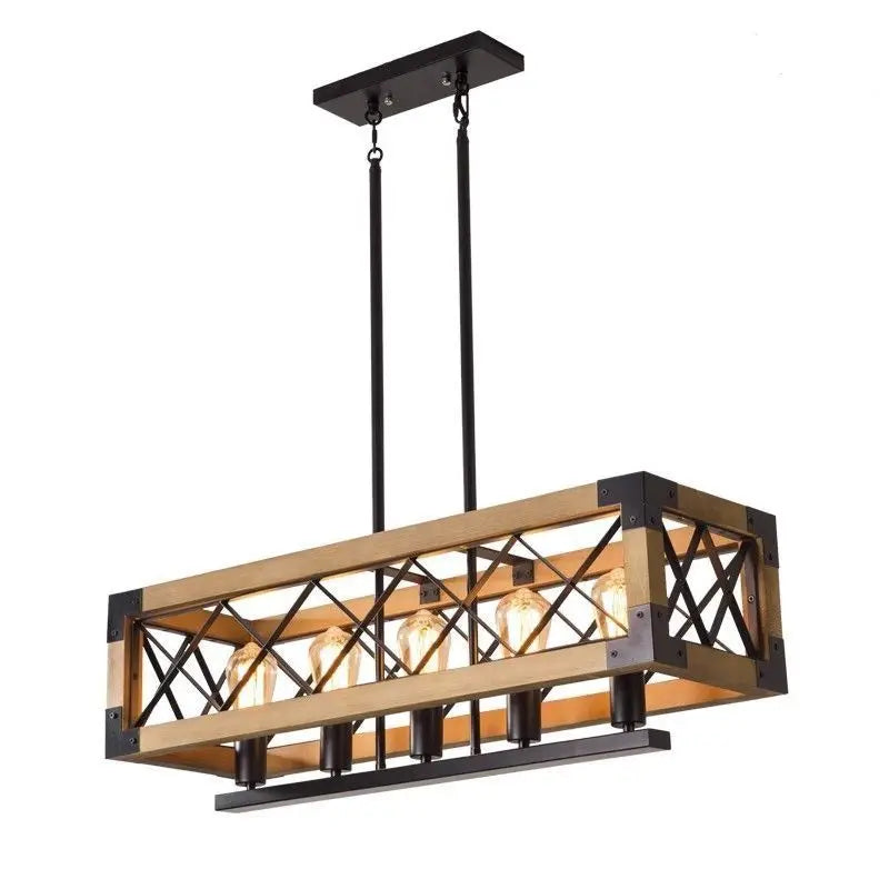 "DecorBites™ Vintage Hotel Wrought Iron Chandelier for Dining and Living Room Decor"