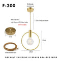 DecorBites™ Ins Wind Single Head Pendant Light - Bedroom Dinning Bar Porch Hanging Lamp