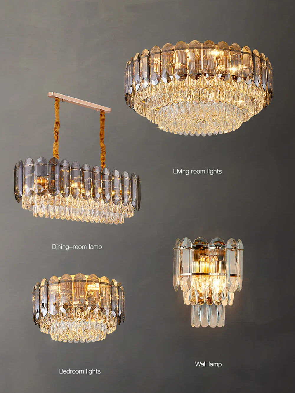DecorBites™ Crystal LED Wall Lamp: Minimalist Luxury Lighting for Living Room TV Background