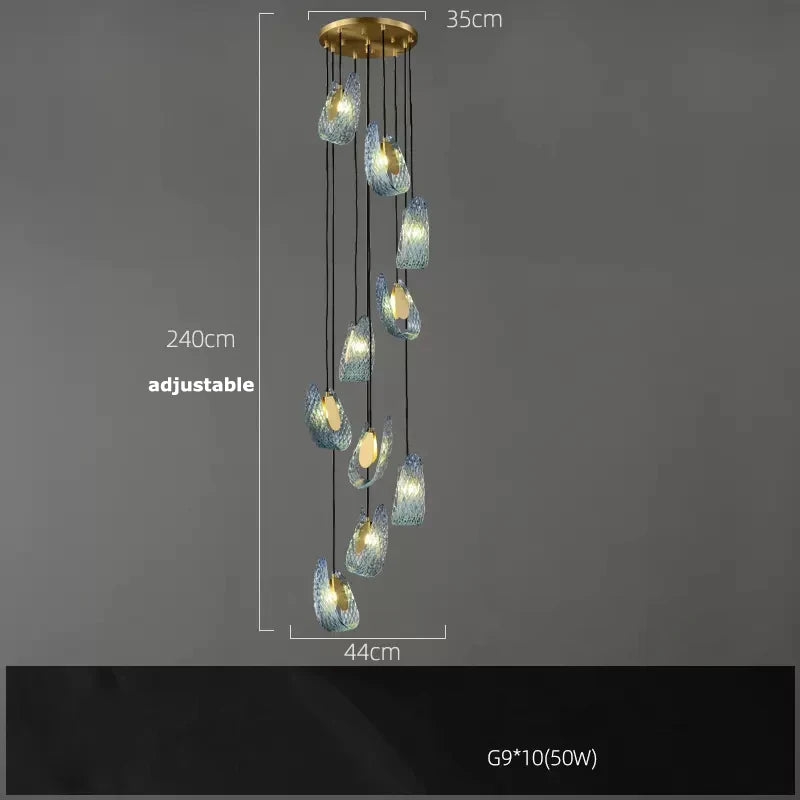 DecorBites™ G9 LED Copper Pendant Light for Foyer & Dining Room