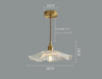 Modern White Glass Flower Pendant Light