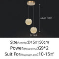 DecorBites™ Crystal Ball Pendant Chandelier for Bedroom Bar Deco