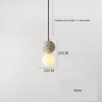 Nordic Glass Pendant Light With Iron Finish