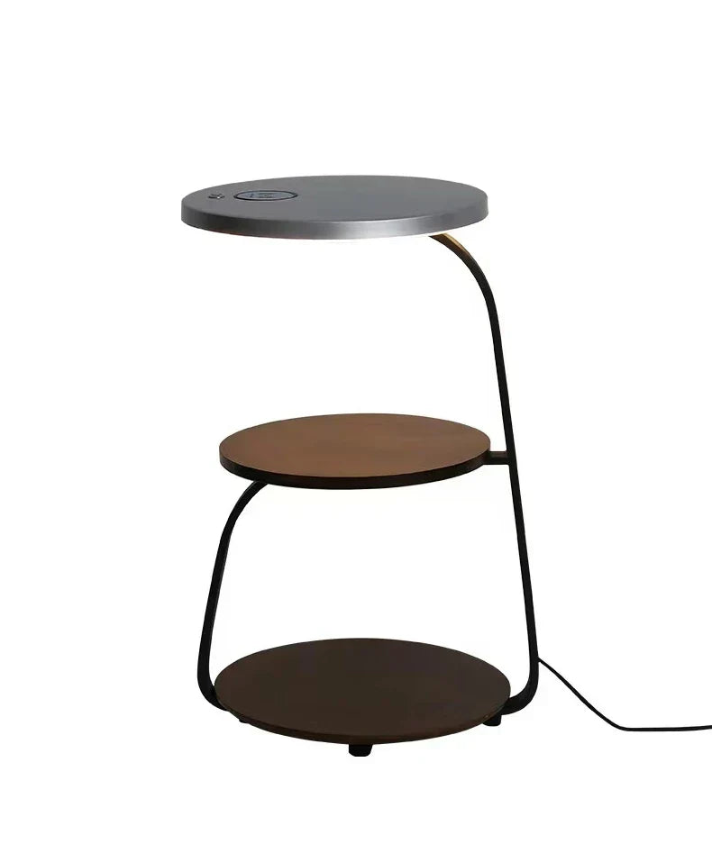 DecorBites™ LED Wood Shelf Floor Lamp for Bedroom Living Study Room