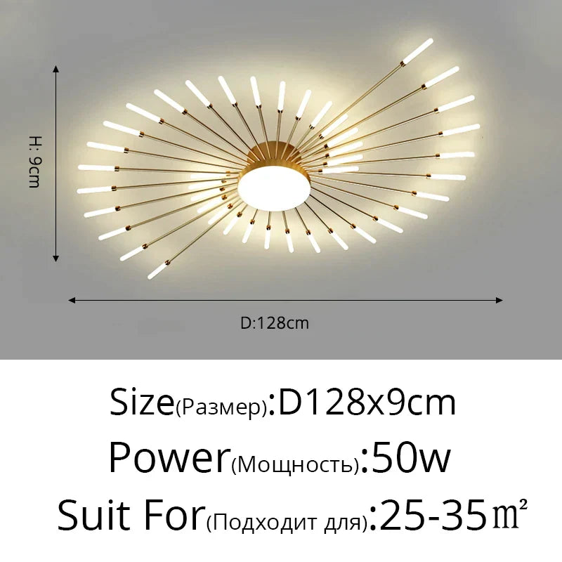 DecorBites™ Acrylic LED Ceiling Lights for Bedroom Hall Living Kids Room Lamps