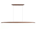Modern White Wood Linear Pendant Light