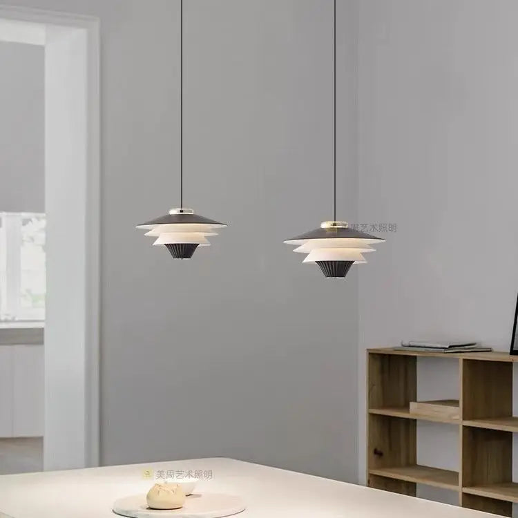 DecorBites™ Cream Wind Milk Glass Pendant Lights LED E27 Modern Kitchen Island Dining
