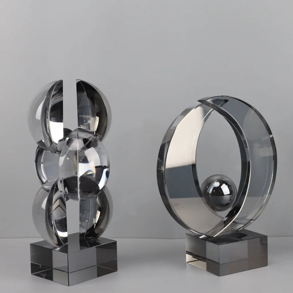 DecorBites™ Geometric Crystal Sculpture Home Decor Figurine