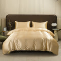 DecorBites™ Ice Rayon Duvet Cover and Pillowcase Set: Smooth Comfort in Single & Double Sizes