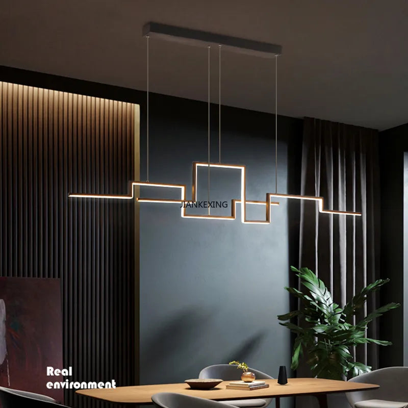 نجفة سقف LED DecorBites™‎ قابلة للتعتيم لغرفة الطعام والمطبخ والبار، مصباح متدلٍ