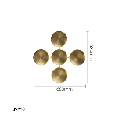 DecorBites™ Italian 2025 Glossy Gold LED Wall Sconces - Modern Home Decor