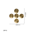 DecorBites™ Gold Round LED Wall Lamps for Luxury Home Decor