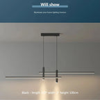 Modern Black or Gold Dimmable LED Pendant Light
