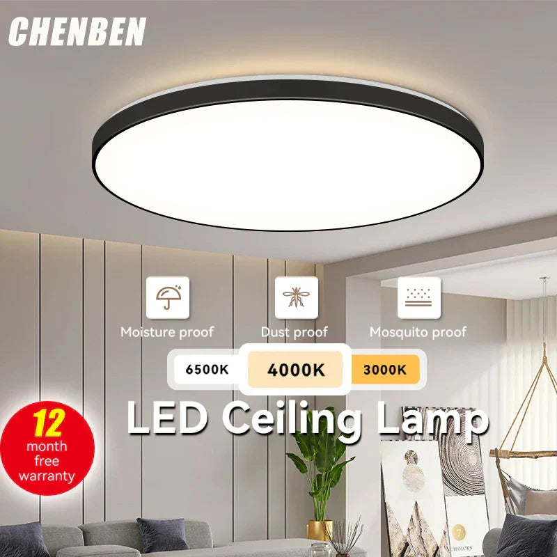 مصباح لوح الثريا السقفية LED من DecorBites™ لإضاءة ديكور المنزل