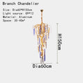 DecorBites™ Crystal Pendant Chandelier - Elegant Ceiling Light for Villa Stairwell & Hotel