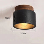 Wabi-Sabi Black Stone Pendant Light