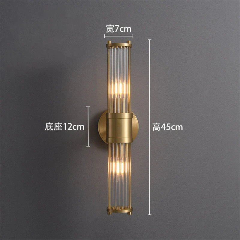 مصابيح حائط كريستالية LED من DecorBites™ لغرف المعيشة وغرف النوم الفاخرة: حل إضاءة داخلية أنيق