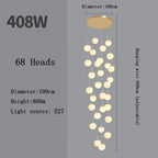 Nordic Glass Staircase Chandelier Pendant Light