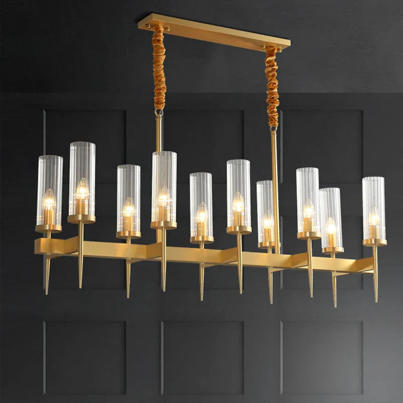 DecorBites™ Gold Plated Nordic Living Room LED Chandelier | Luxury Hanging Pendant Lighting