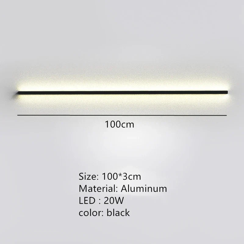 DecorBites™ LED Wall Lights Dimming Switch Black Gold White Metal Sconces Bedroom Aisle Lamp