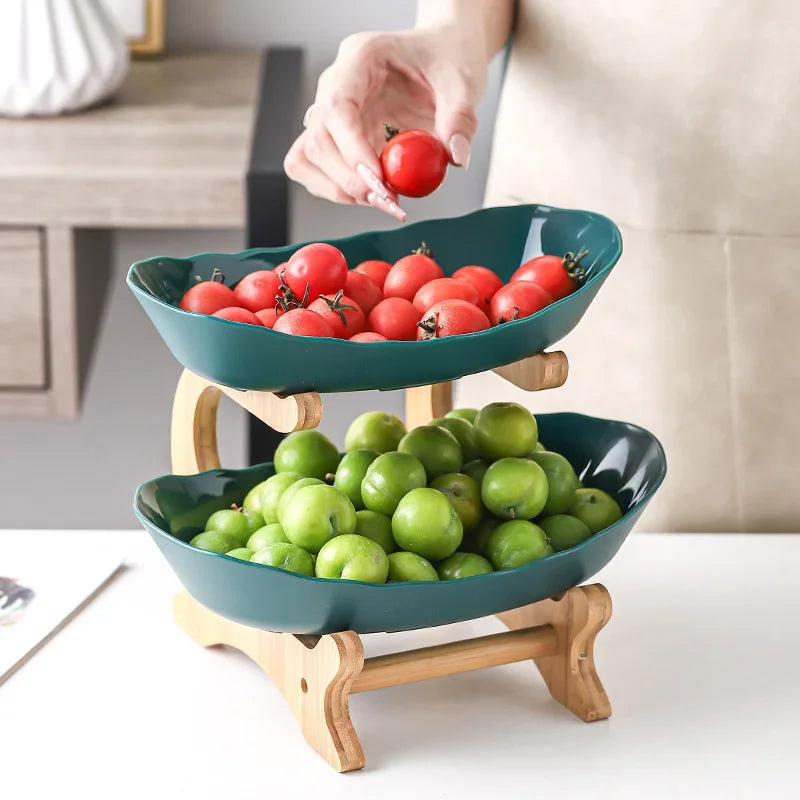 DecorBites™ 3-Layer Table Plates Set: Dinnerware, Fruit Bowl, Snack Stand, Cake Plate, Salad Bowl