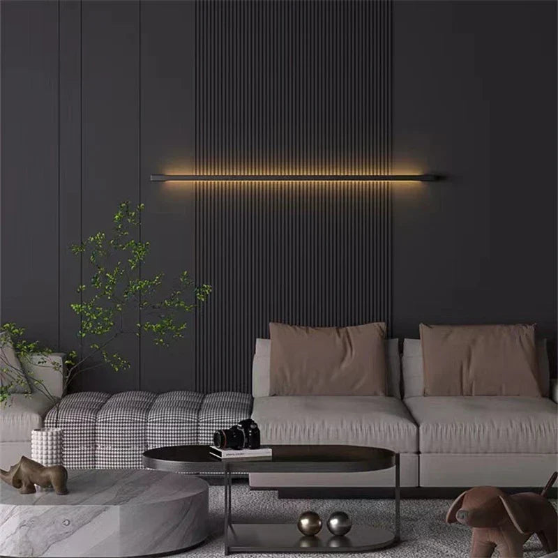 مصباح جداري LED خطي من DecorBites™ - إضاءة ديكور منزلي بتصميم نورديك عصري
