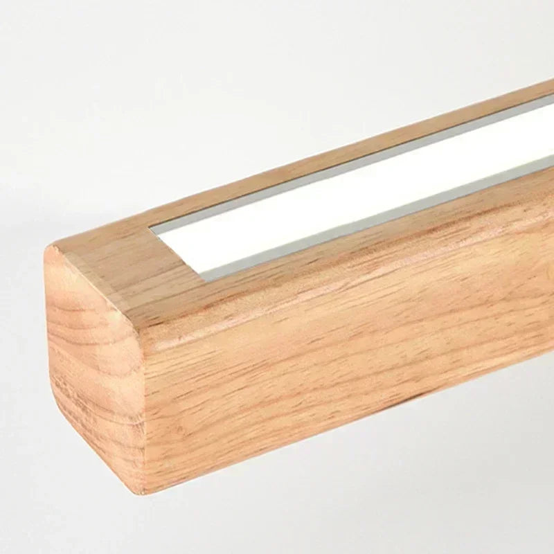 Nordic Linear Wood LED Pendant Light
