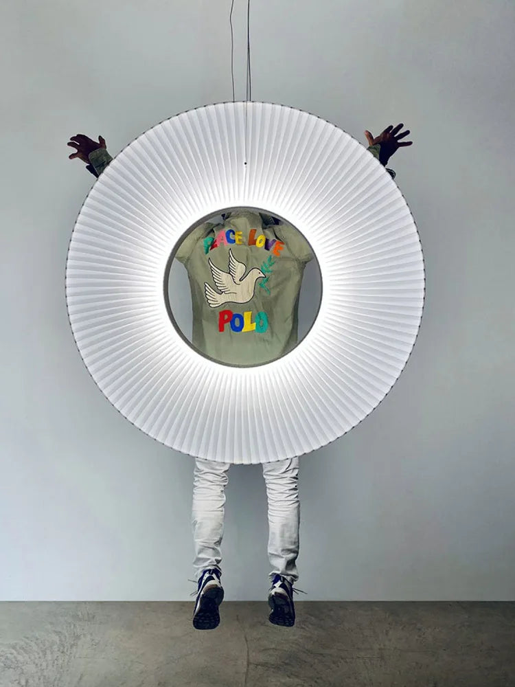 DecorBites™ Donut LED Pendant Light - Modern Minimalist Round Lamp for Bedroom Decor